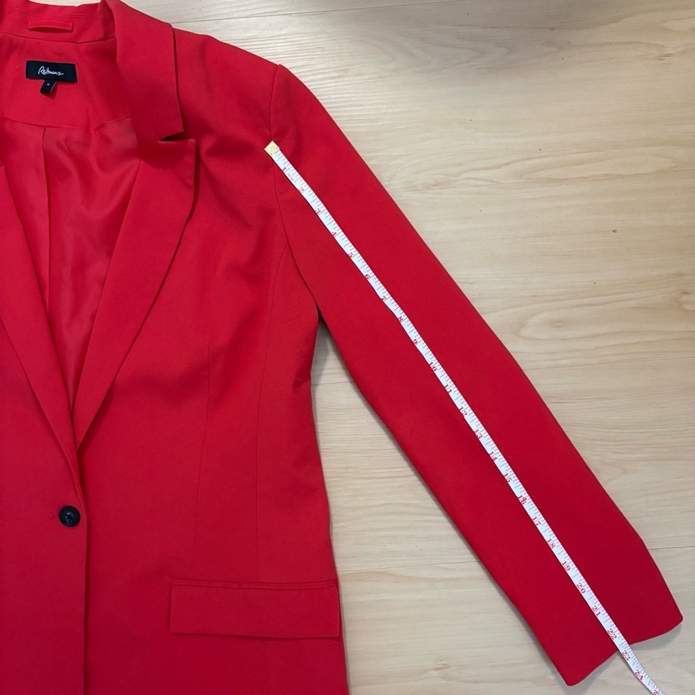 Reitmans Red Blazer Women’s Tailored Career Work Jacket Women’s 14 - Picture 16 of 16